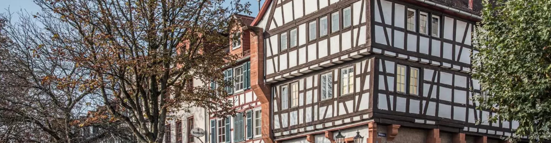 Scenic view of Gelnhausen, DE at sunset