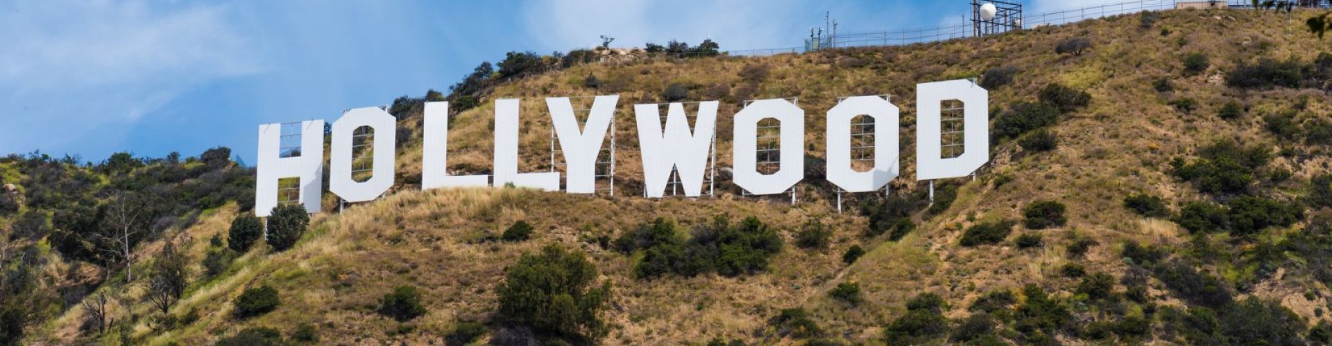 Sunset view of Los Angeles cityscape