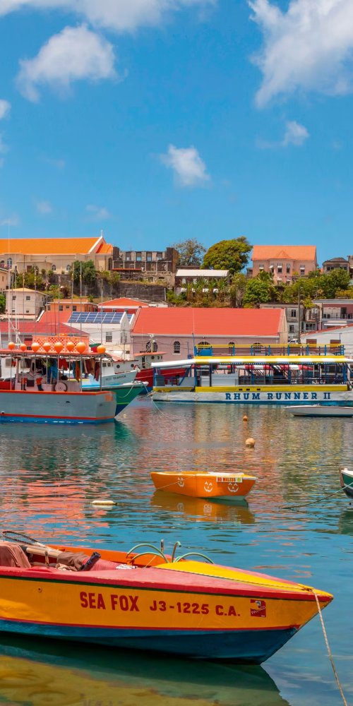 Grenada walking tour bike and boat options