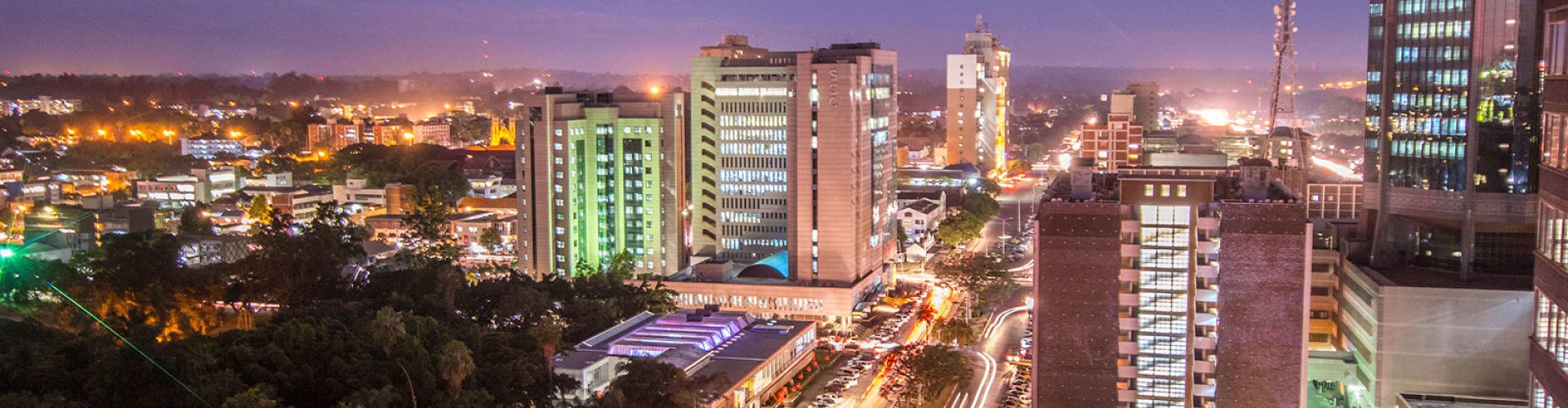 Streets of Harare by sunset