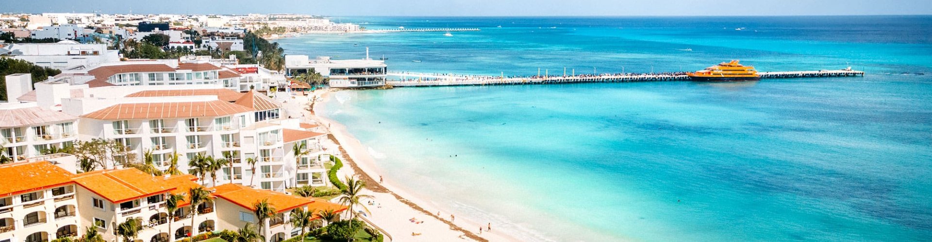 Sunset Playa del Carmen beach