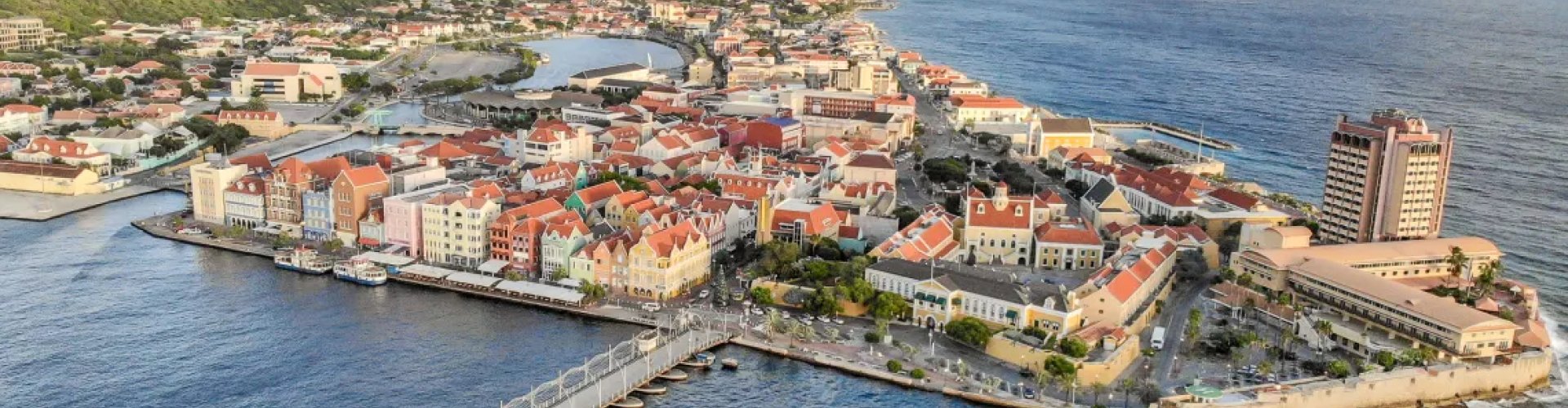 Willemstad Harbour at sunset