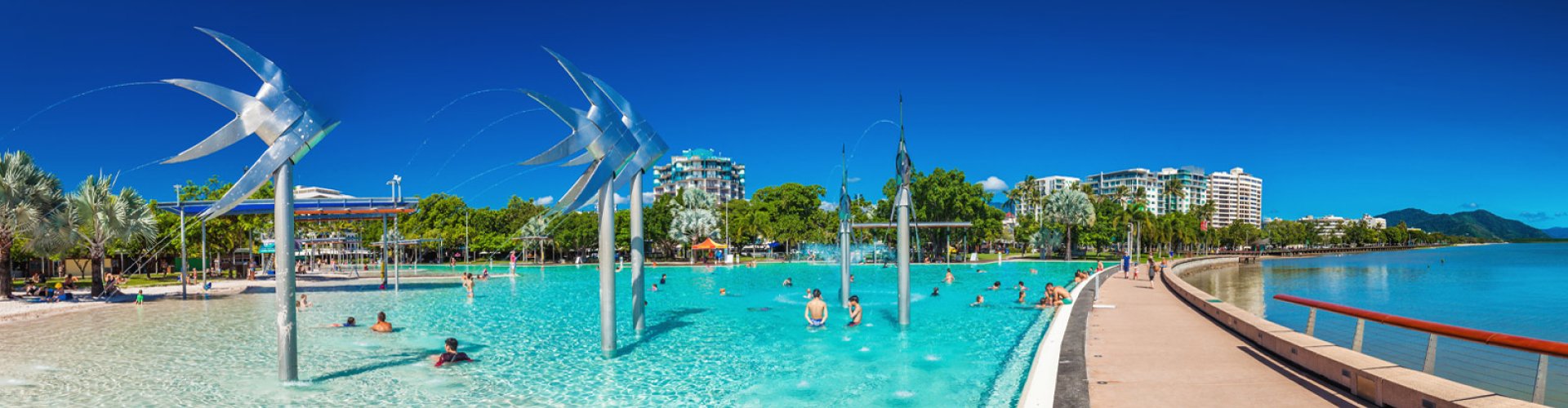 Sunset over Cairns Esplanade