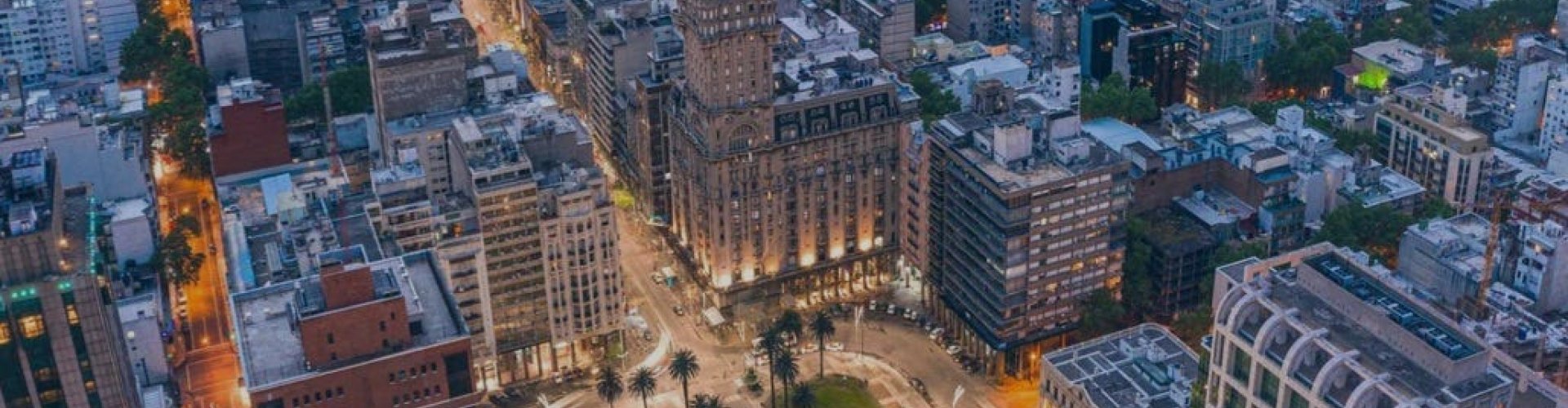 Montevideo sunset waterfront