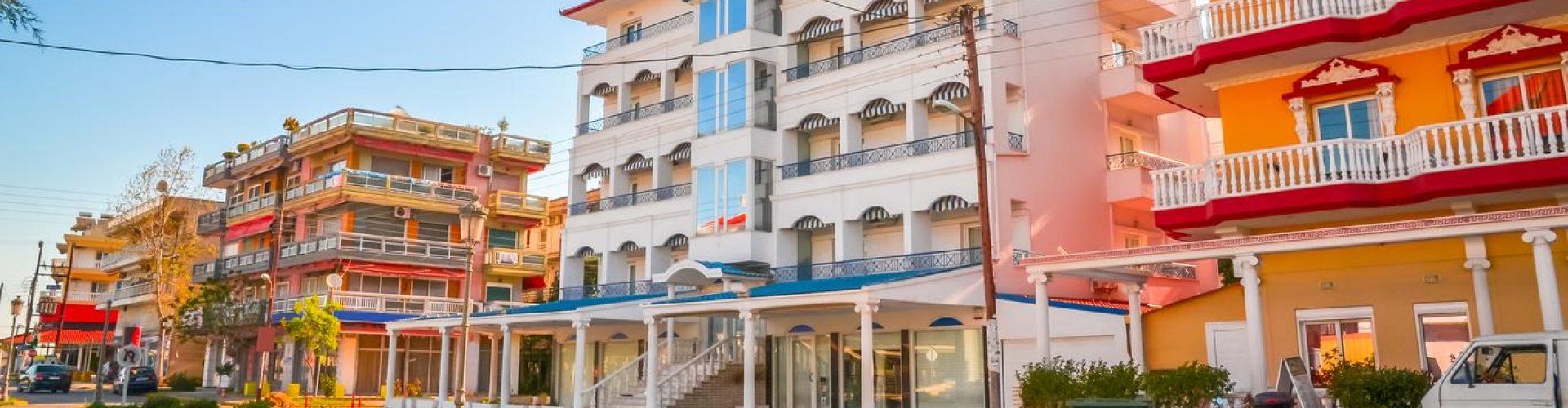 Evening view of Kateríni, GR