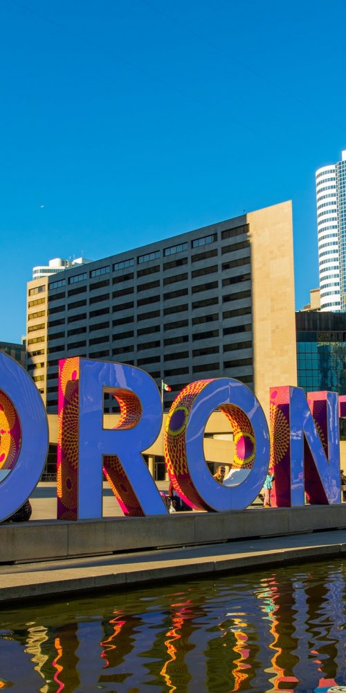 Toronto street scene portrait