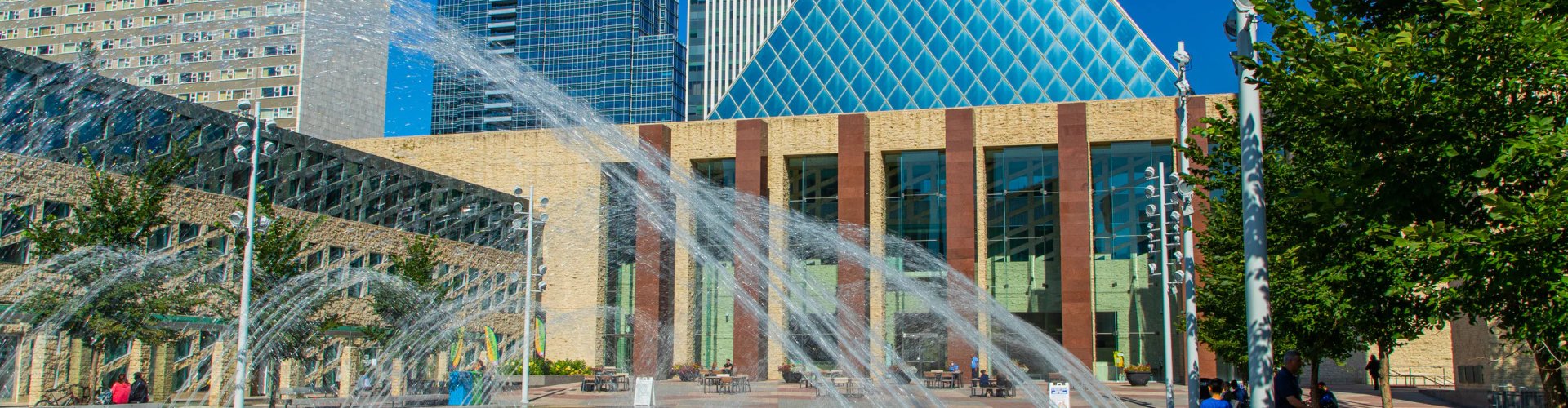 Edmonton cityscape at dusk