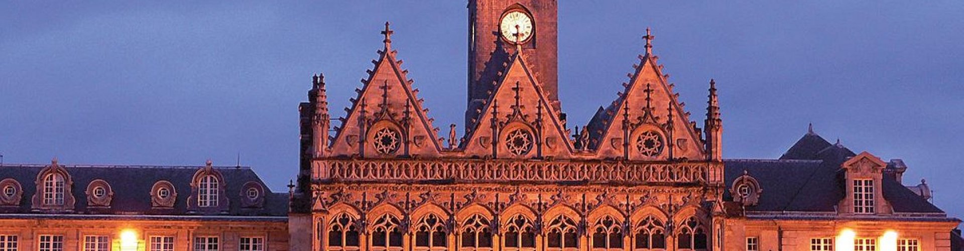 Scenic landscape of Saint Quentin Les Marais, FR at sunset