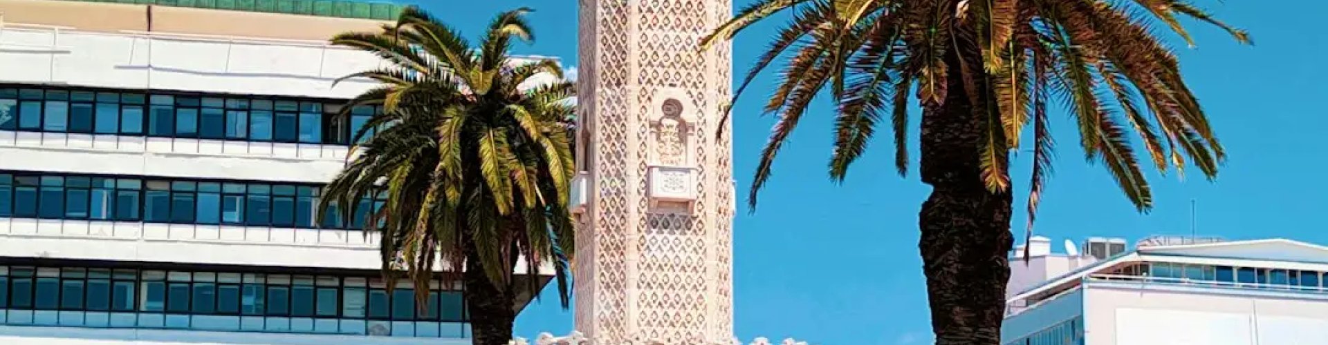 Sunset over Izmir city