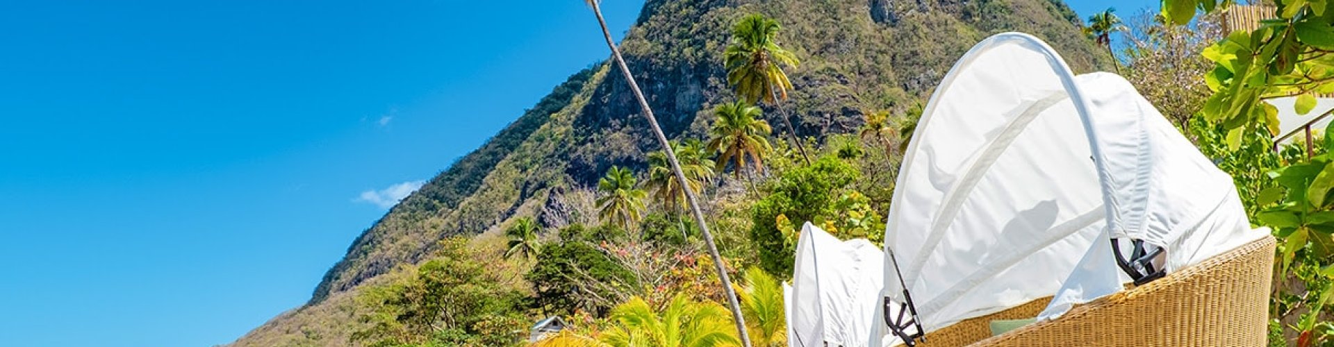 Scenic landscape of Saint Lucia, LC