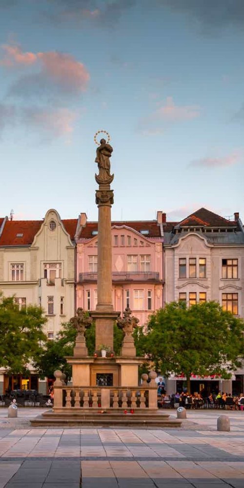 Local street scene in Ostrava, CZ