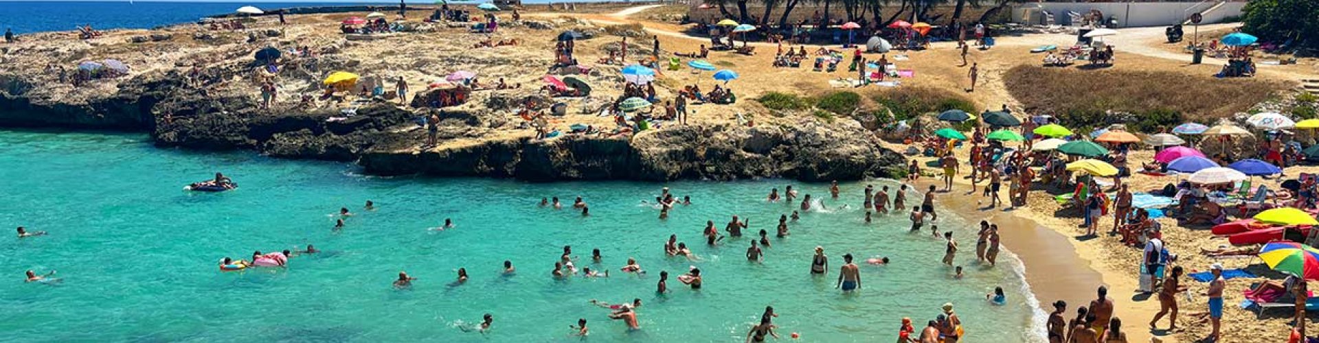 Sunset over Monopoli streets