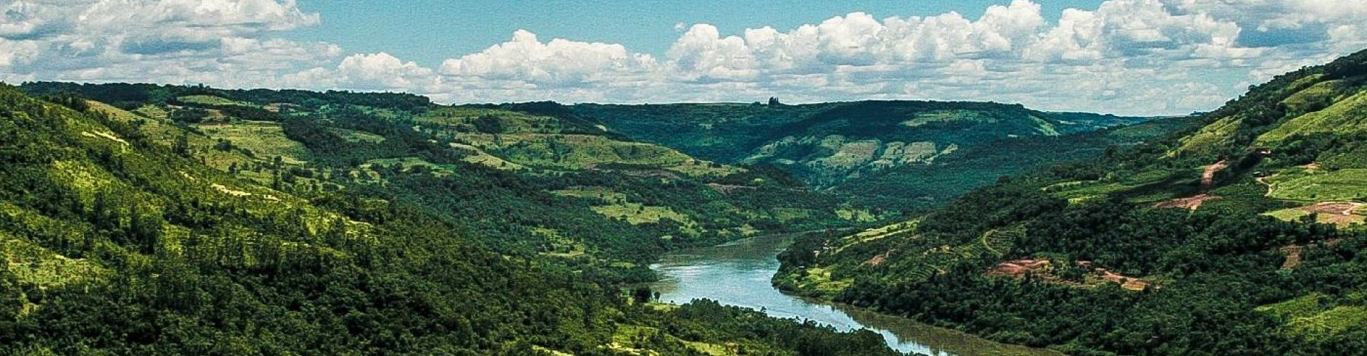 Sunset over Chapecó cityscape