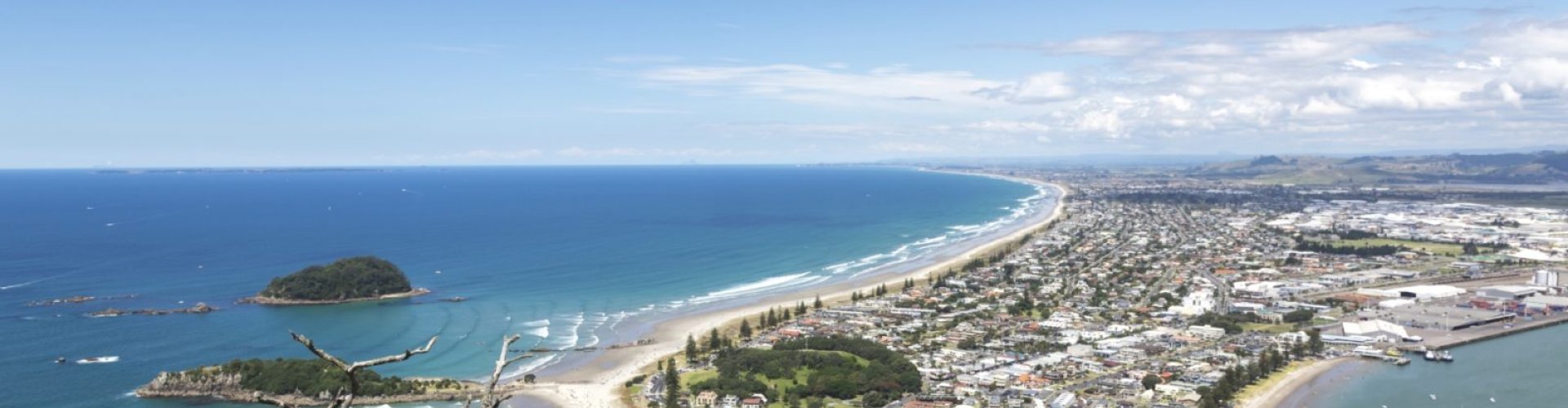 Sunset over Tauranga harbour