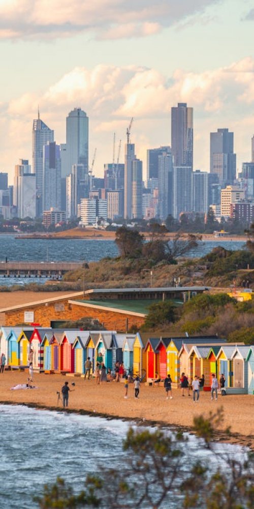 Biking along Melbourne streets