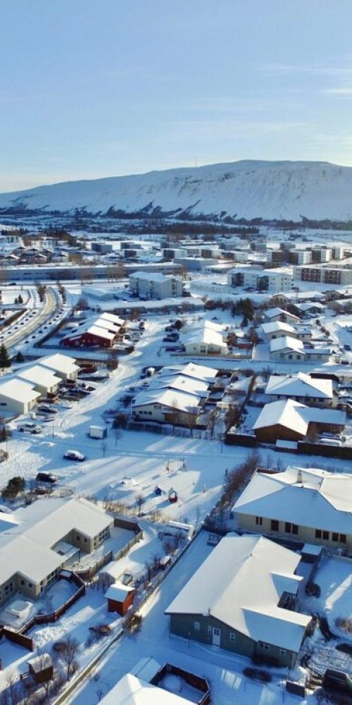 Mosfellsbær biking and river views