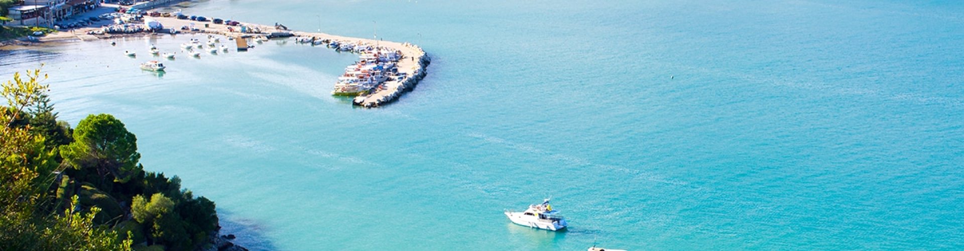 Sunset view over Limni Keri