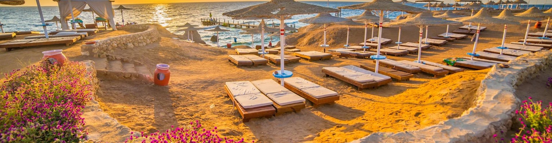 Sunset over Sharm El Sheikh coastline