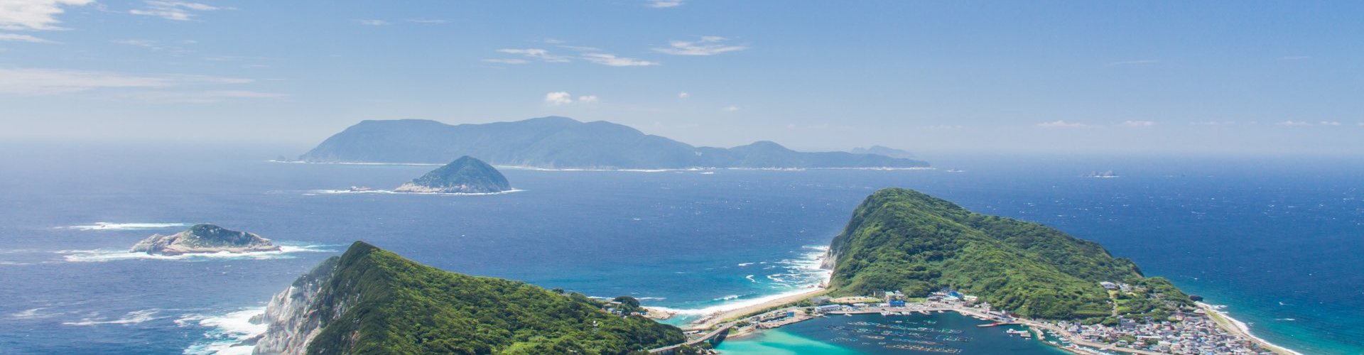 Sunset over Kochi cityscape