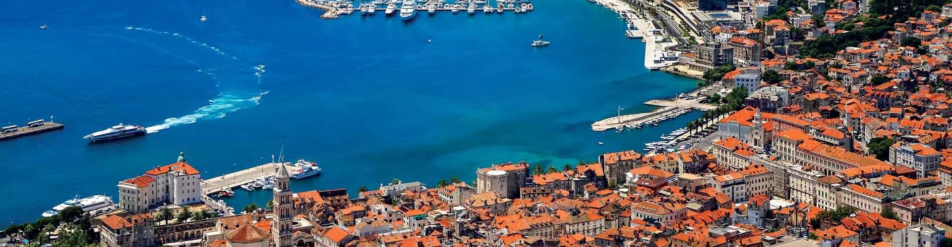 Sunset view over Split, HR