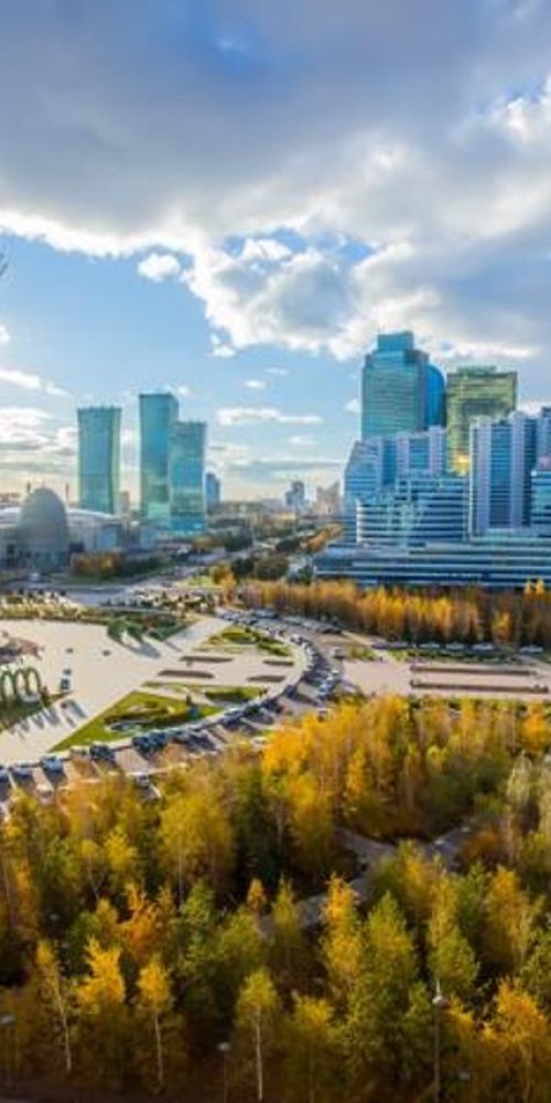 Biking in Astana