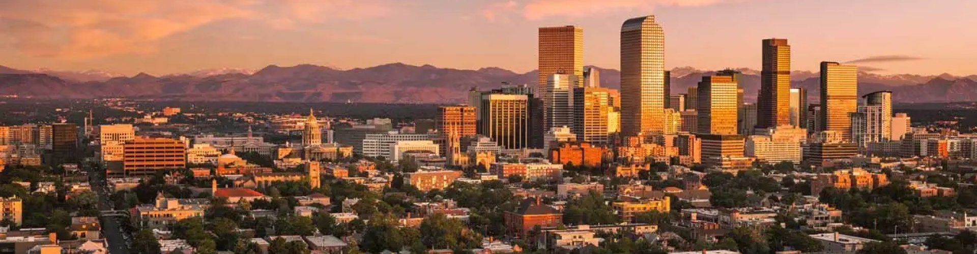 Denver walking tour end scenic view