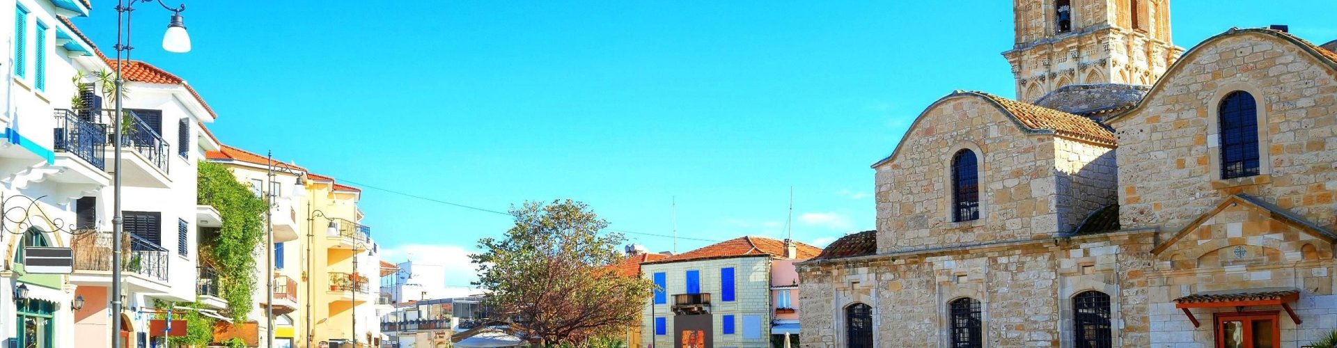 Larnaca sunset harbour view